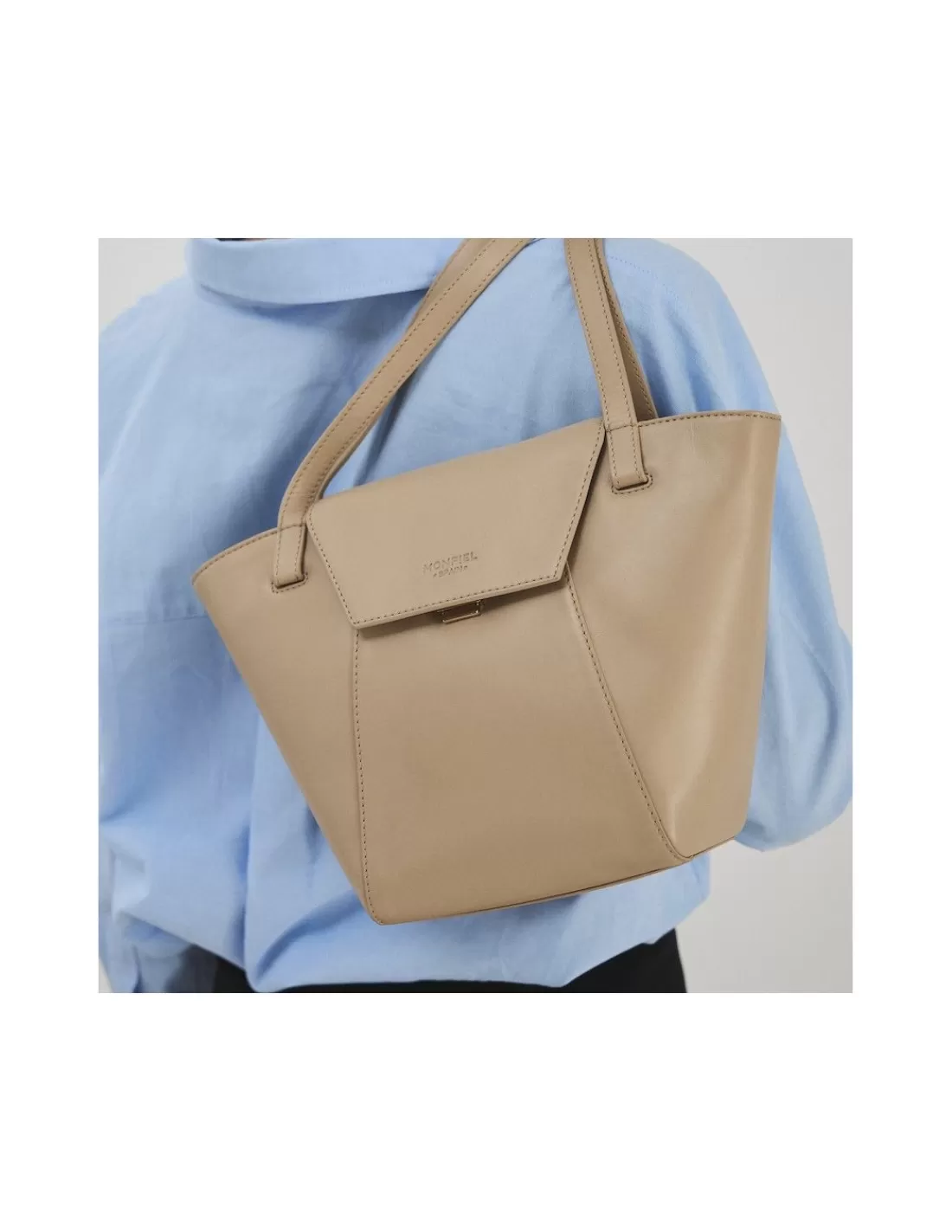 Mujer MONPIEL Bolsos De Piel Medianos | Bolsos Piel Mujer*Bolso de piel mujer Tote Bag Paris