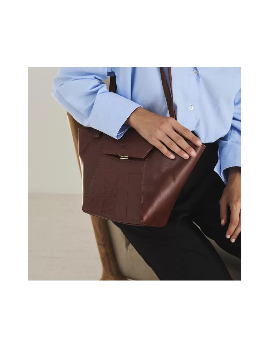 Mujer MONPIEL Bolsos Piel Mujer | Bolsos De Piel Medianos*Bolso de piel mujer Tote Bag Paris Coco