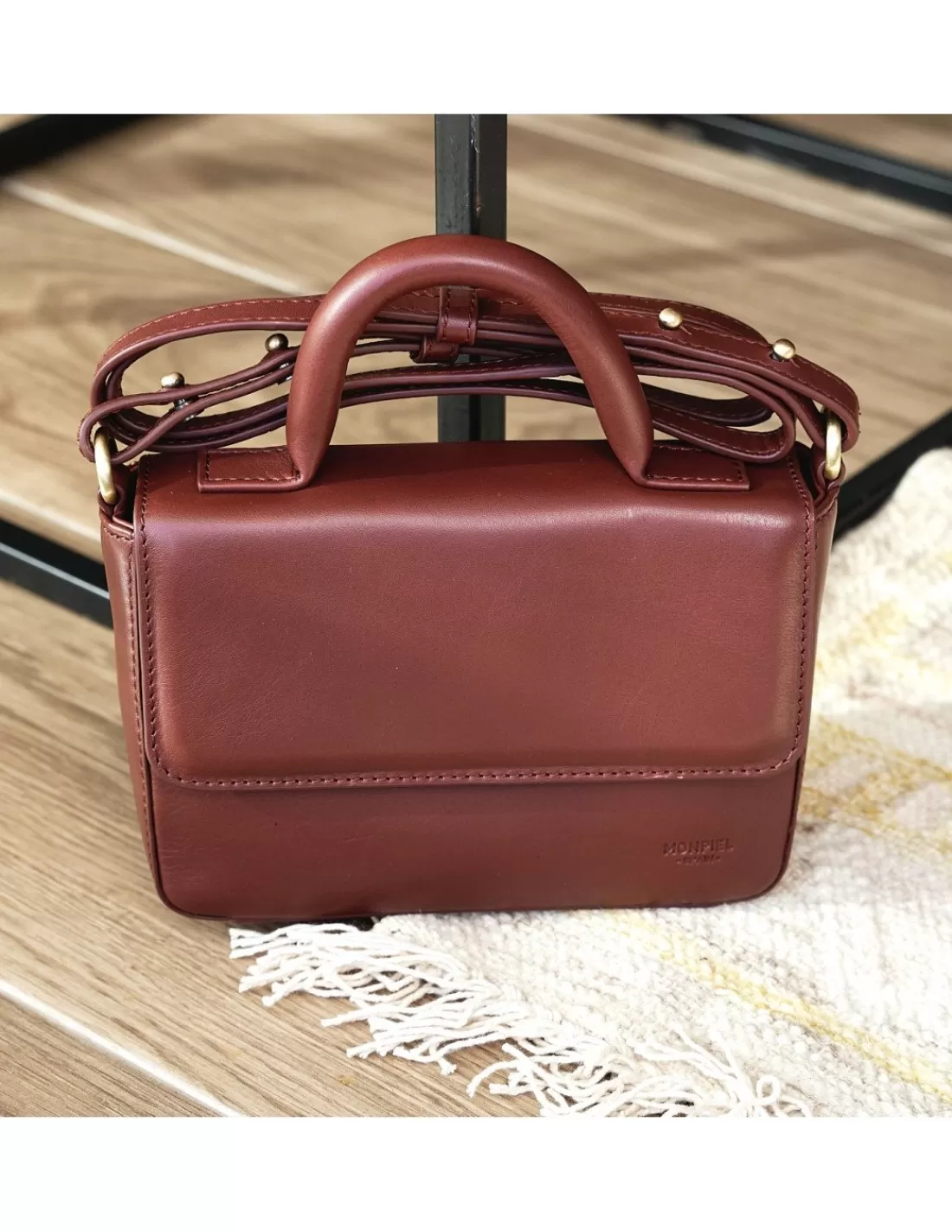 Mujer MONPIEL Bolsos De Piel Pequeños | Bolsos Piel Mujer*Bolso de Piel Pequeno Armado