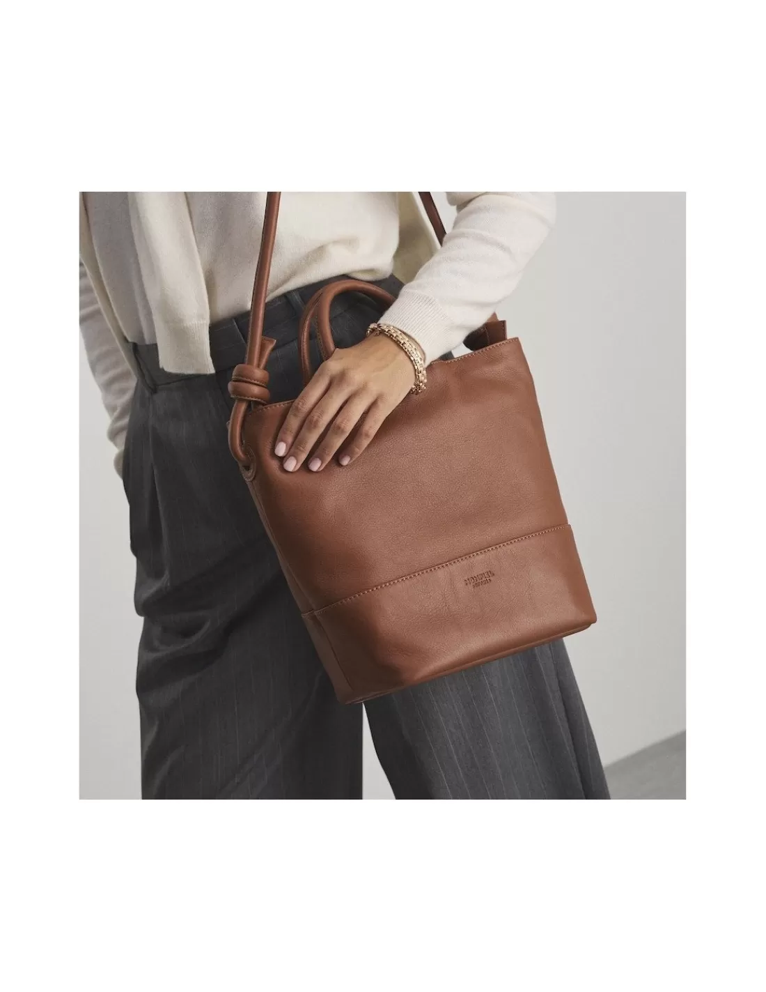 Mujer MONPIEL Bolsos De Piel Grandes | Bolsos Piel Mujer*Bolso Hobo Grande Nudos