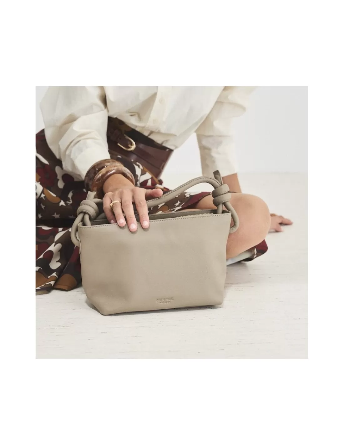 Mujer MONPIEL Bolsos De Piel Medianos | Bolsos Piel Mujer*Bolso Nudos Pequeno