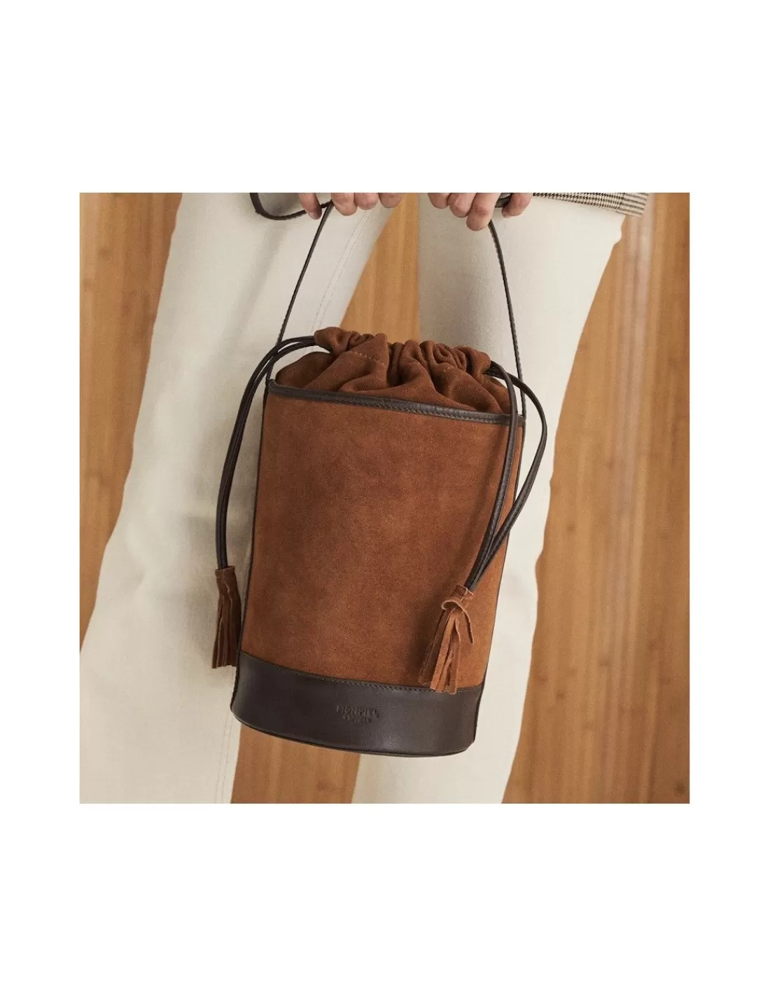 Mujer MONPIEL Bolsos De Piel Grandes | Bolsos Piel Mujer*Bolso Redondo Cubo